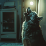 husky howling in his room at night